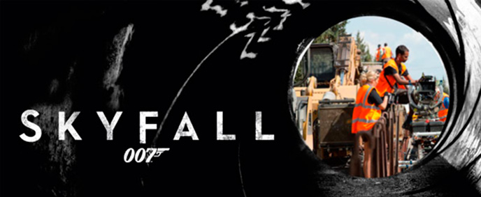 Техника CAT® представлена в новом фильме о Джеймсе Бонде  «007. Координаты: «Скайфолл». 